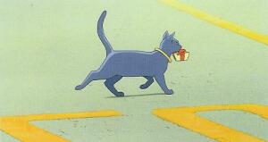[Cat Carrying a Parcel]